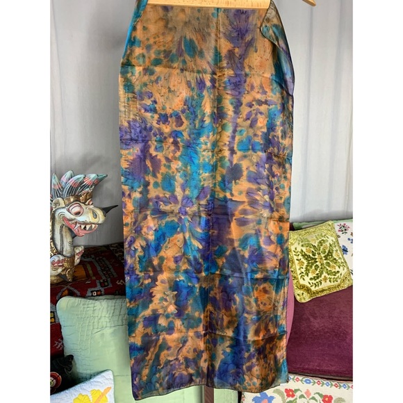 TieDye Silk Scarf - Picture 2 of 2